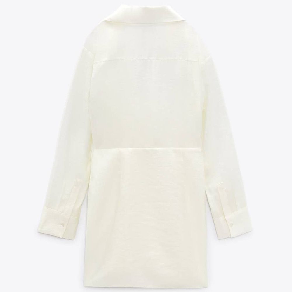 ZARA DRAPED DRESS NEW - Picture 6 of 7
